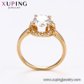 64635 xuping 18k plaqué or classique Royal Design bague de fiançailles ensemble de bijoux pour les femmes